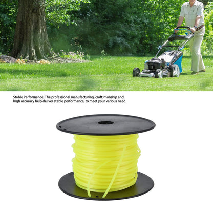 3mm String Trimmer Line Quadrate Grass Trimmer Line Lawn Mower Line for Husqvarna Yellow 50m / 164.0ft V1294-YM0523-3111220079212