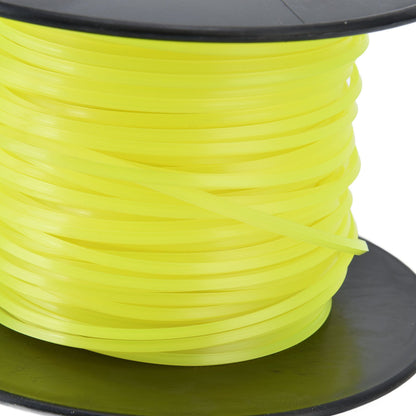 3mm String Trimmer Line Quadrate Grass Trimmer Line Lawn Mower Line for Husqvarna Yellow 50m / 164.0ft V1294-YM0523-3111220079212