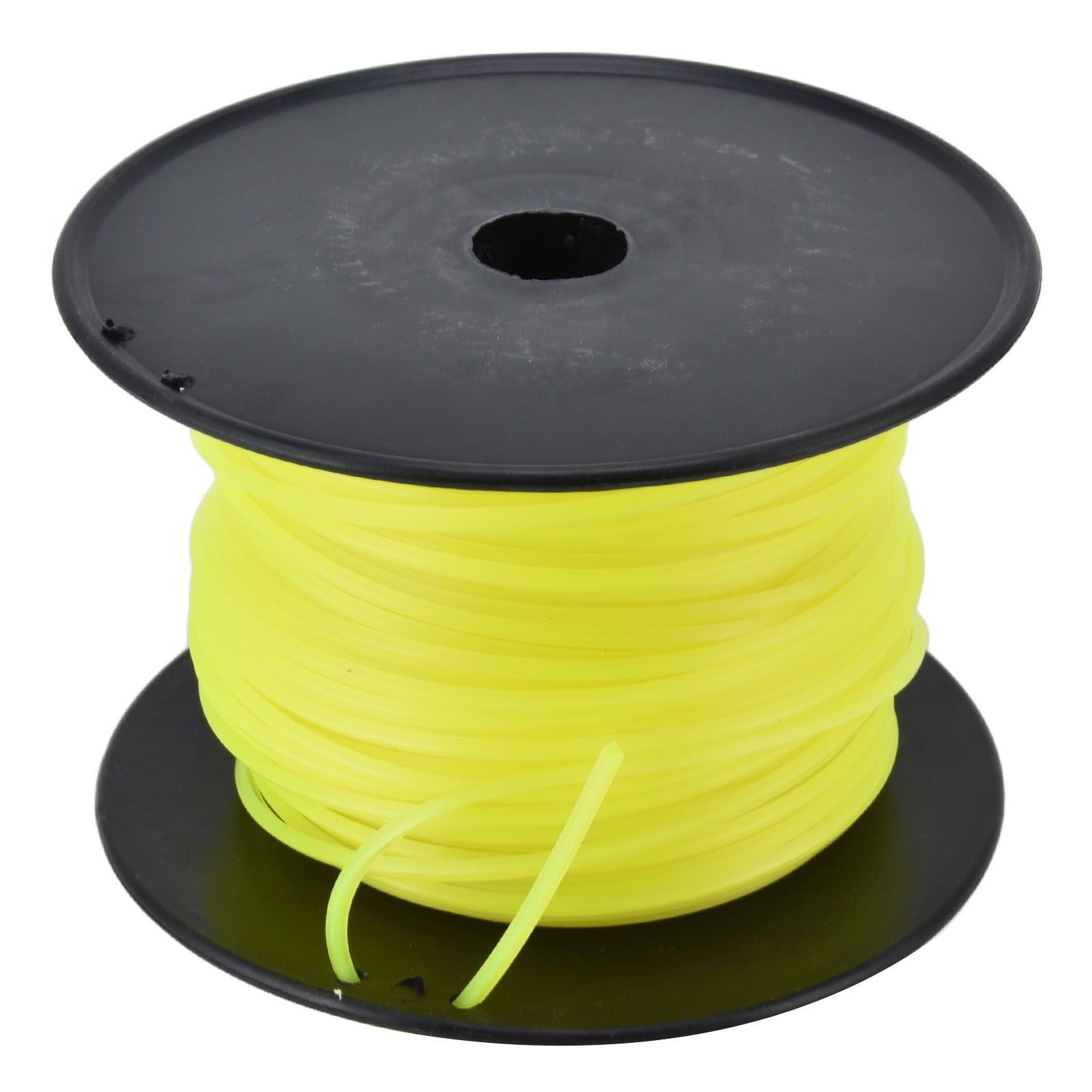 3mm String Trimmer Line Quadrate Grass Trimmer Line Lawn Mower Line for Husqvarna Yellow 70m / 229.7ft V1294-YM0523-3111220079213