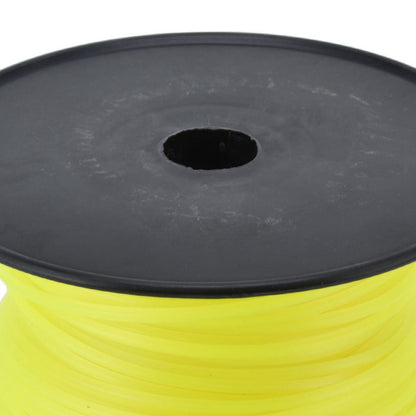 3mm String Trimmer Line Quadrate Grass Trimmer Line Lawn Mower Line for Husqvarna Yellow 70m / 229.7ft V1294-YM0523-3111220079213