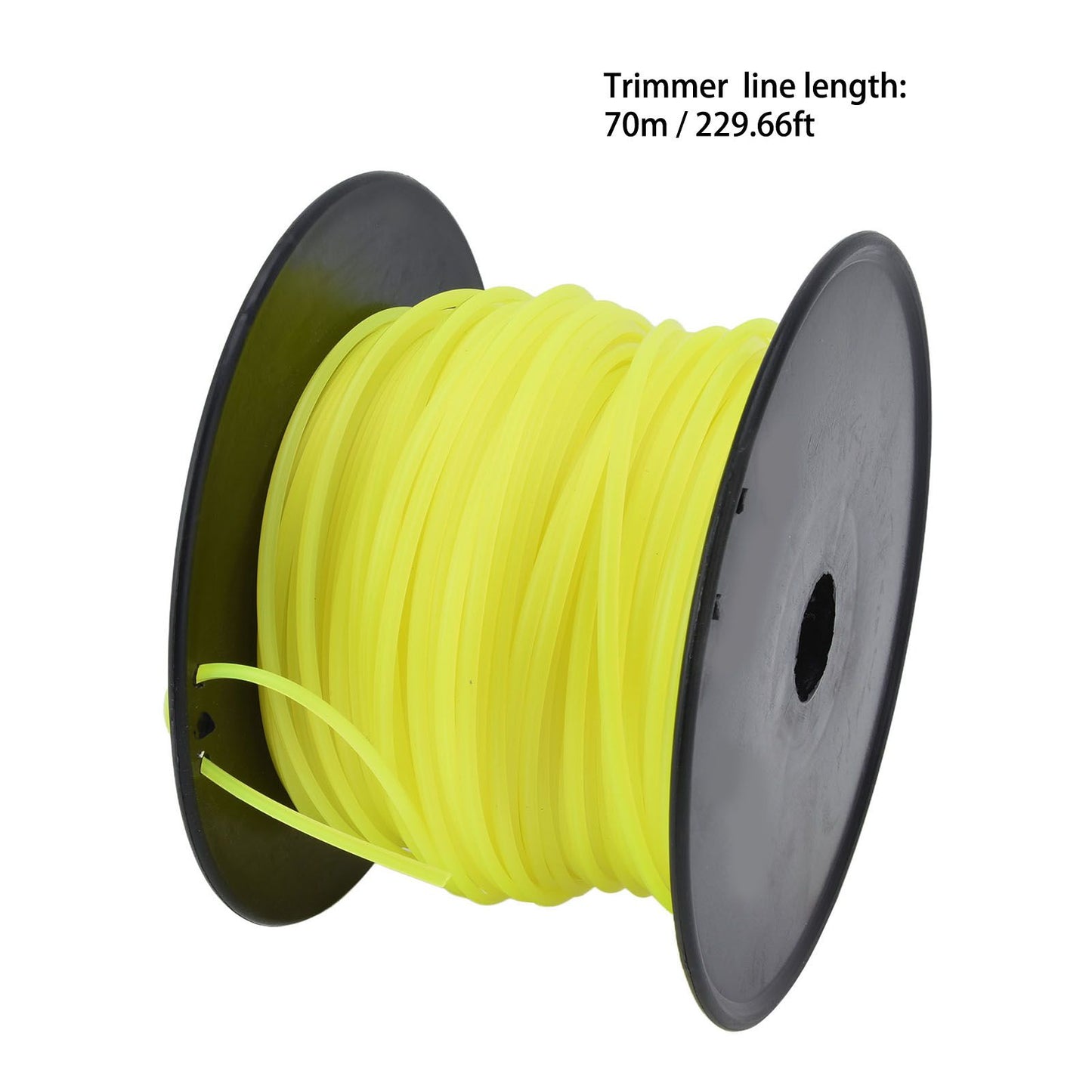 3mm String Trimmer Line Quadrate Grass Trimmer Line Lawn Mower Line for Husqvarna Yellow 70m / 229.7ft V1294-YM0523-3111220079213