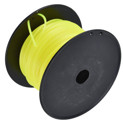 3mm String Trimmer Line Quadrate Grass Trimmer Line Lawn Mower Line for Husqvarna Yellow 70m / 229.7ft V1294-YM0523-3111220079213