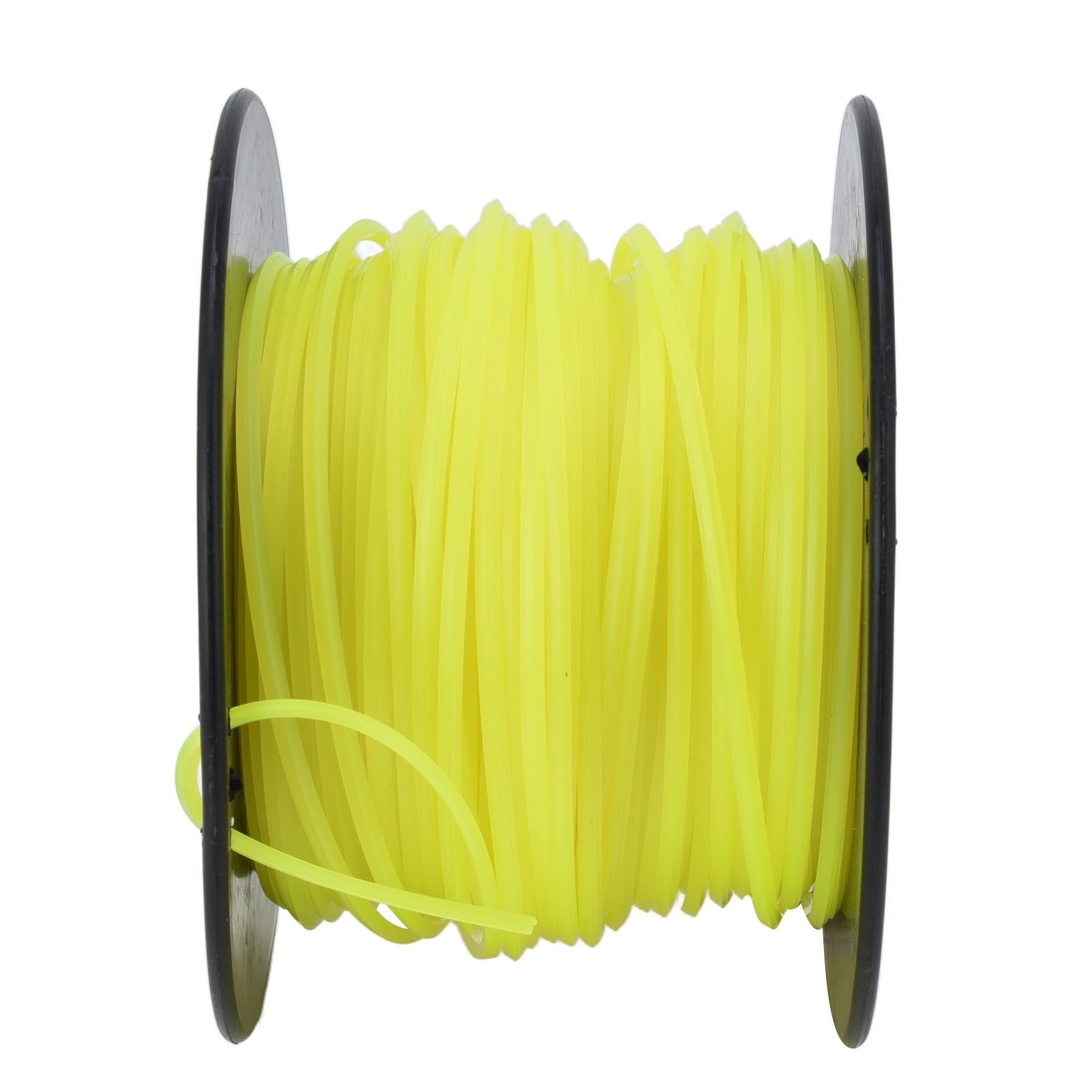 3mm String Trimmer Line Quadrate Grass Trimmer Line Lawn Mower Line for Husqvarna Yellow 70m / 229.7ft V1294-YM0523-3111220079213