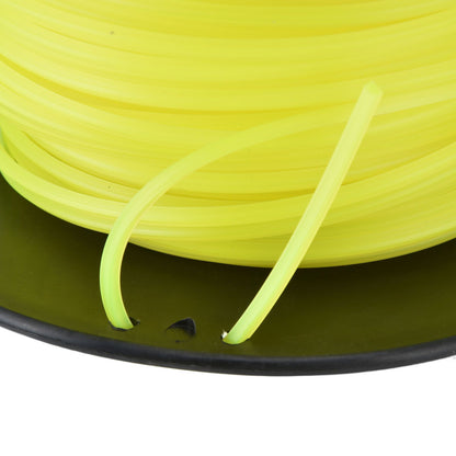 3mm String Trimmer Line Quadrate Grass Trimmer Line Lawn Mower Line for Husqvarna Yellow 70m / 229.7ft V1294-YM0523-3111220079213