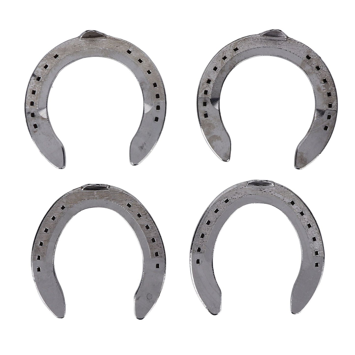 4pcs Horseshoes Aluminum Alloy Light Weight Reliable Practical Horse Riding Accessory for Racecourse Farm No. V1294-YM0523-3111220079611