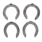 4pcs Horseshoes Aluminum Alloy Light Weight Reliable Practical Horse Riding Accessory for Racecourse Farm No. V1294-YM0523-3111220079611