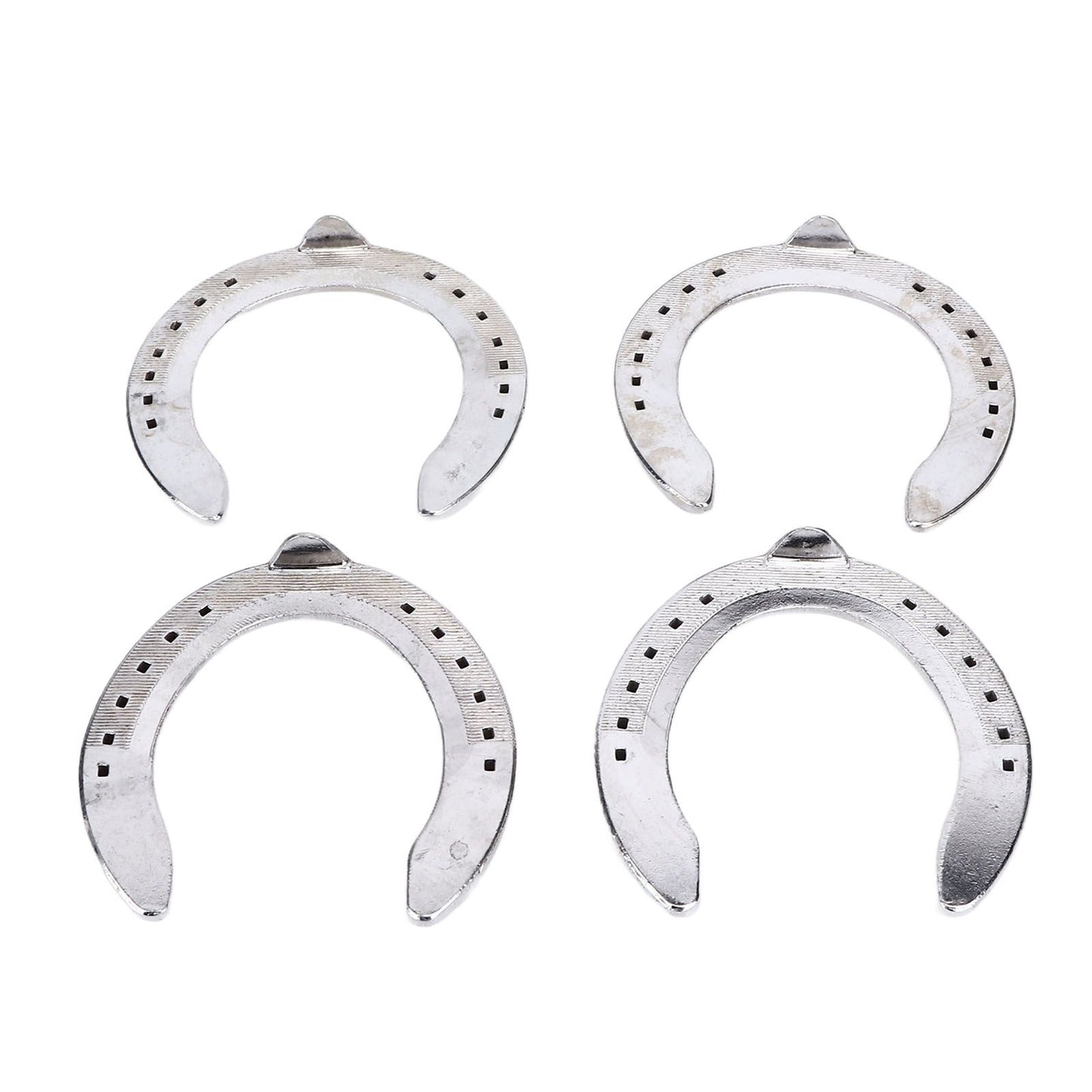4pcs Horseshoes Aluminum Alloy Light Weight Reliable Practical Horse Riding Accessory for Racecourse Farm No. V1294-YM0523-3111220079611