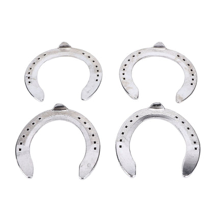 4pcs Horseshoes Aluminum Alloy Light Weight Reliable Practical Horse Riding Accessory for Racecourse Farm No. V1294-YM0523-3111220079611