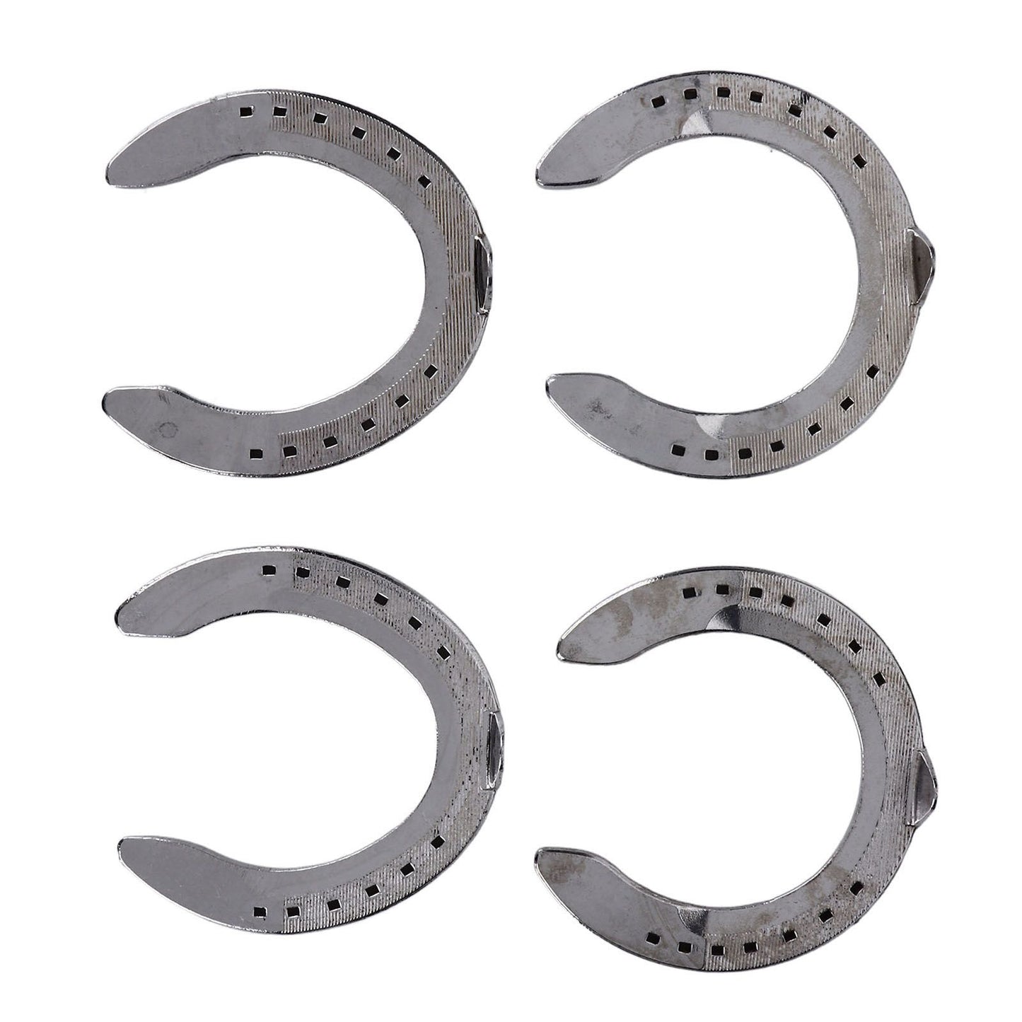 4pcs Horseshoes Aluminum Alloy Light Weight Reliable Practical Horse Riding Accessory for Racecourse Farm No. V1294-YM0523-3111220079611