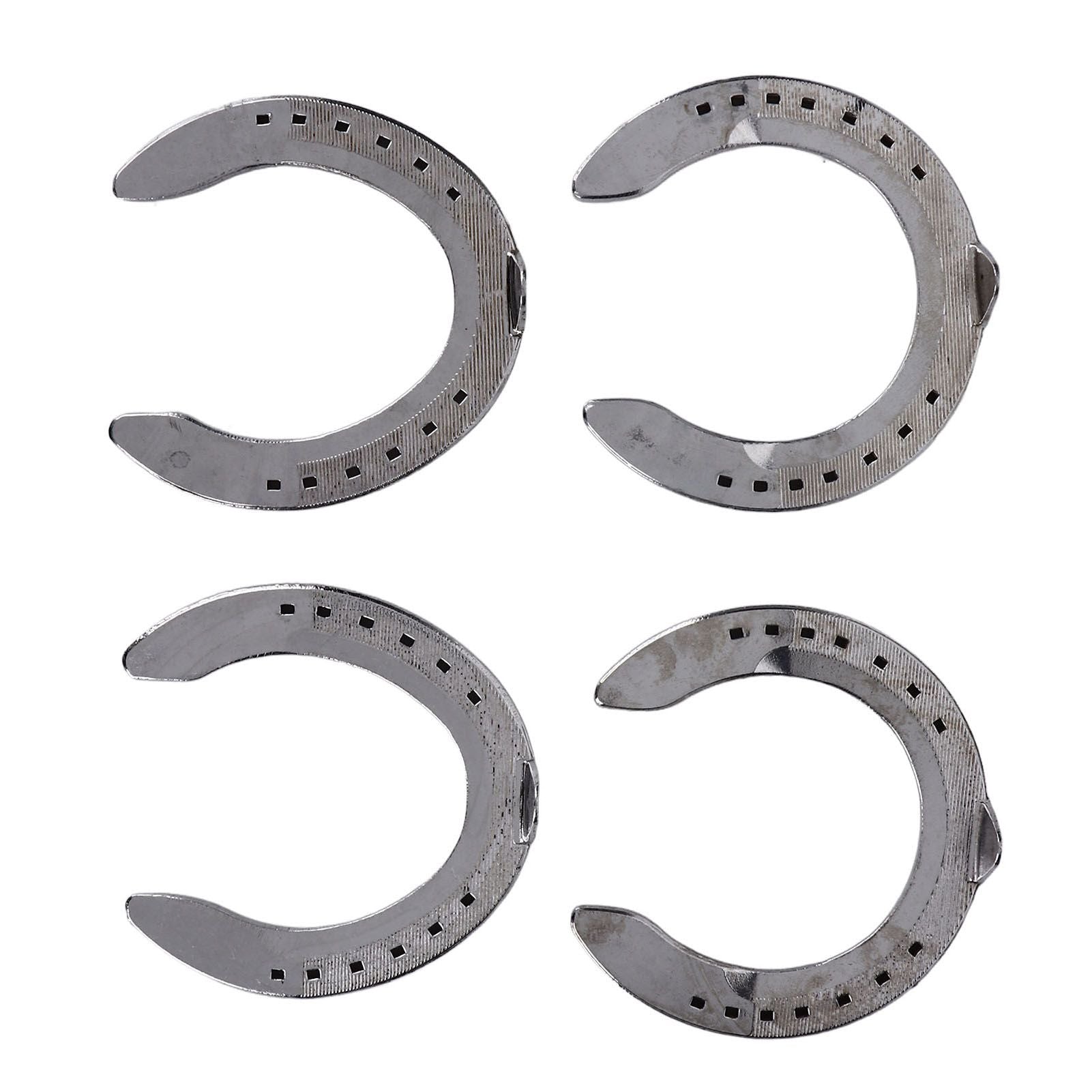 4pcs Horseshoes Aluminum Alloy Light Weight Reliable Practical Horse Riding Accessory for Racecourse Farm No. V1294-YM0523-3111220079611