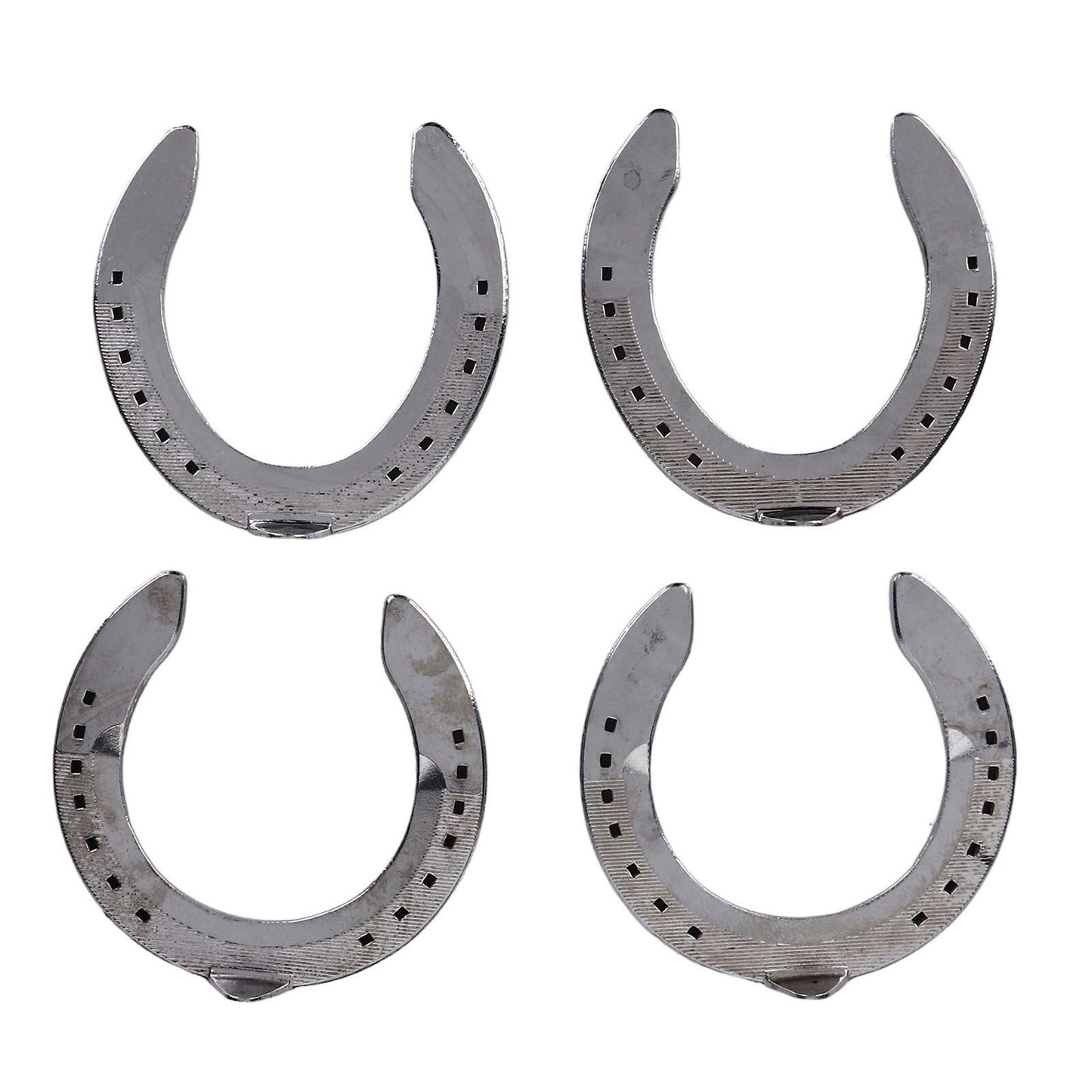 4pcs Horseshoes Aluminum Alloy Light Weight Reliable Practical Horse Riding Accessory for Racecourse Farm No. V1294-YM0523-3111220079611
