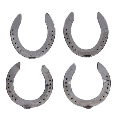 4pcs Horseshoes Aluminum Alloy Light Weight Reliable Practical Horse Riding Accessory for Racecourse Farm No. V1294-YM0523-3111220079611