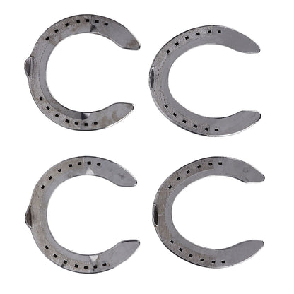 4pcs Horseshoes Aluminum Alloy Light Weight Reliable Practical Horse Riding Accessory for Racecourse Farm No. V1294-YM0523-3111220079611