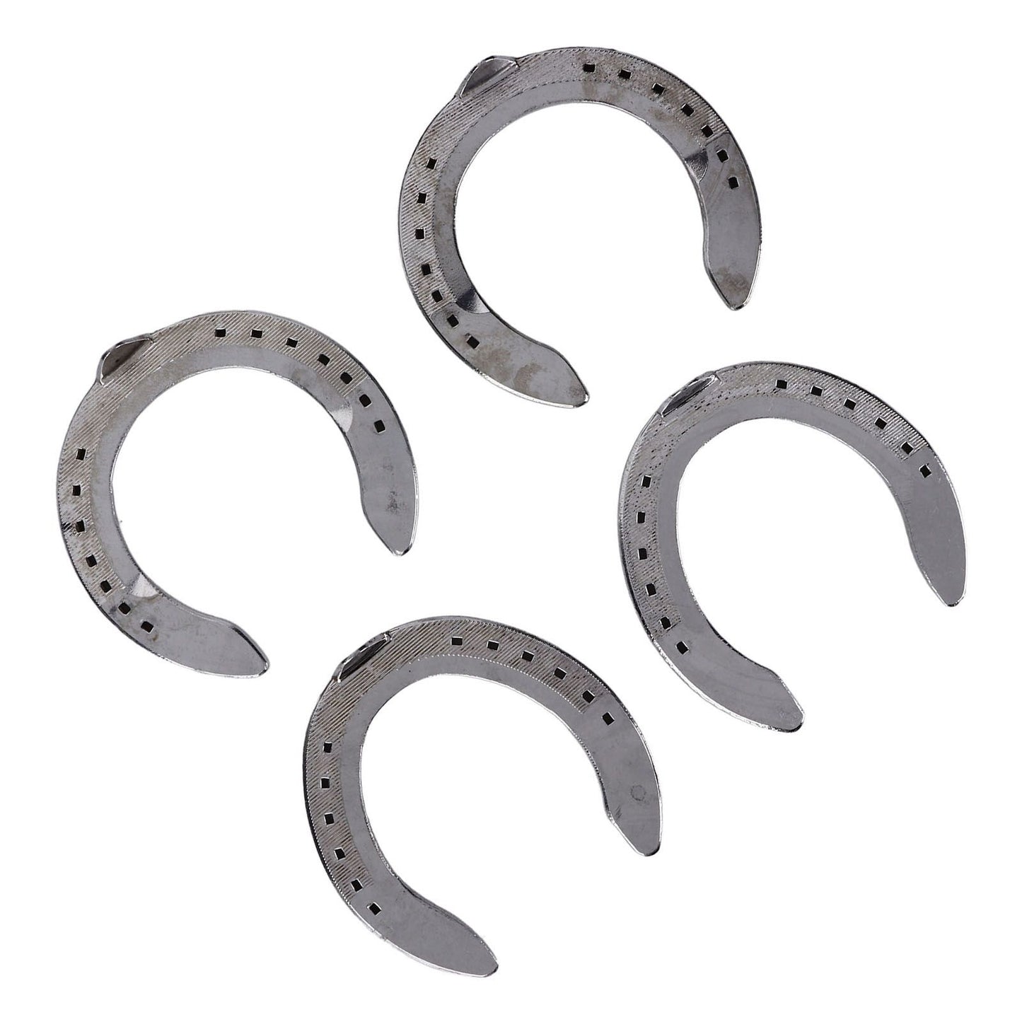 4pcs Horseshoes Aluminum Alloy Light Weight Reliable Practical Horse Riding Accessory for Racecourse Farm No. V1294-YM0523-3111220079611