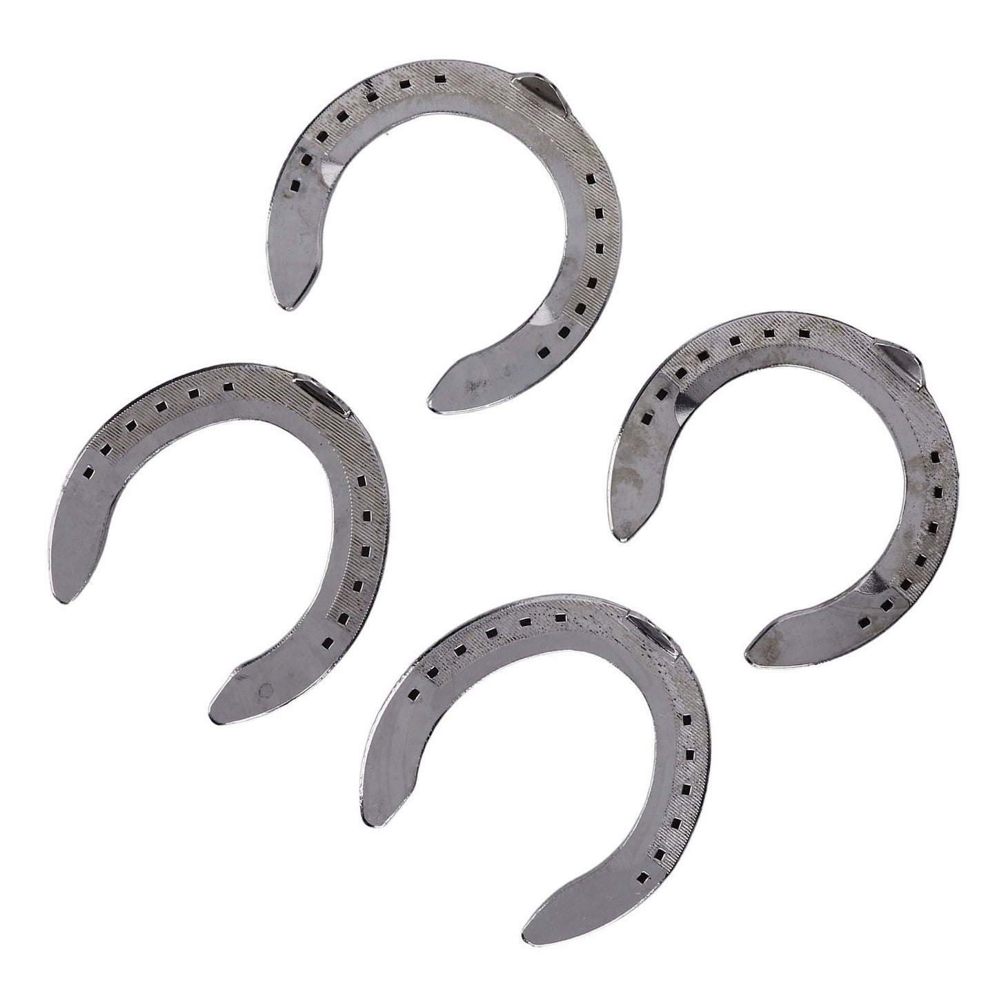 4pcs Horseshoes Aluminum Alloy Light Weight Reliable Practical Horse Riding Accessory for Racecourse Farm No. V1294-YM0523-3111220079611