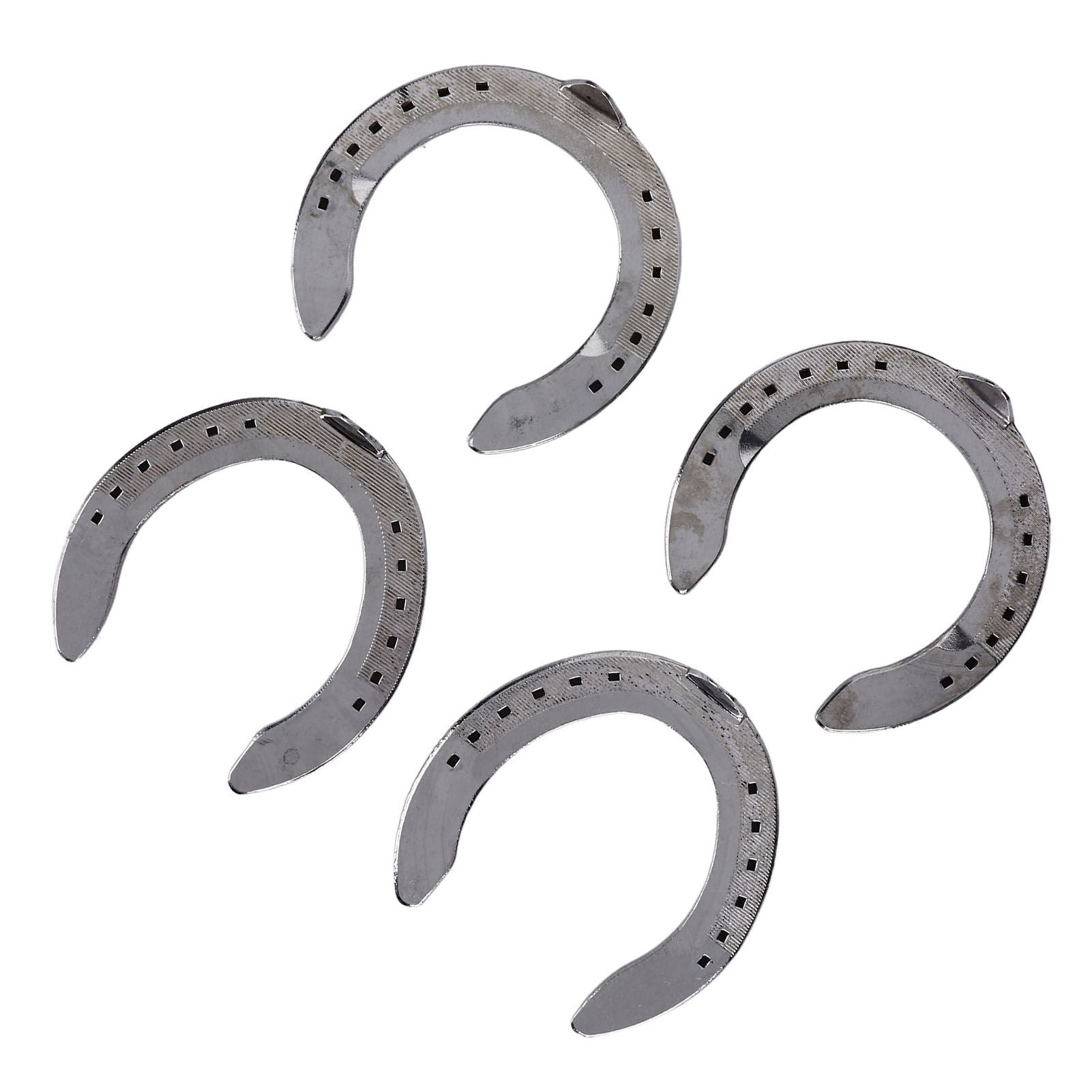 4pcs Horseshoes Aluminum Alloy Light Weight Reliable Practical Horse Riding Accessory for Racecourse Farm No. V1294-YM0523-3111220079611