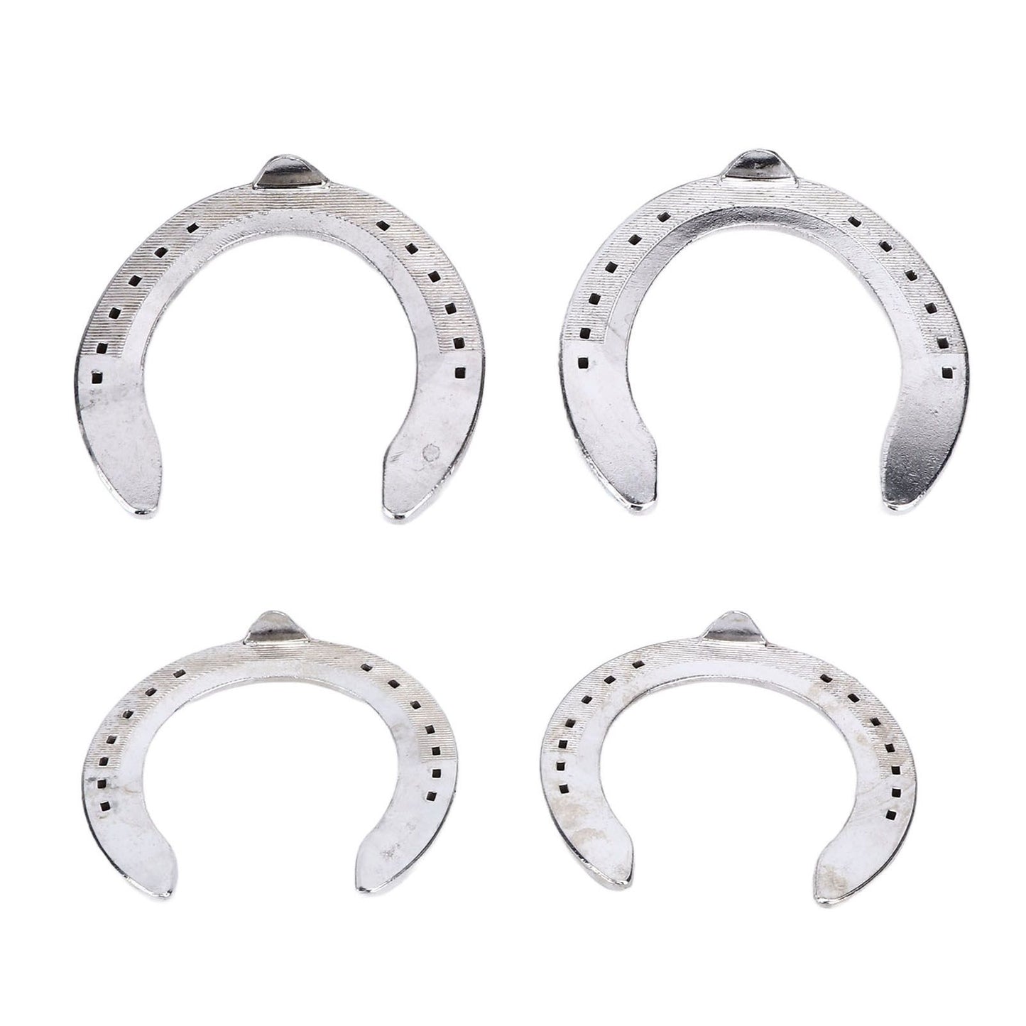 4pcs Horseshoes Aluminum Alloy Light Weight Reliable Practical Horse Riding Accessory for Racecourse Farm No. V1294-YM0523-3111220079611