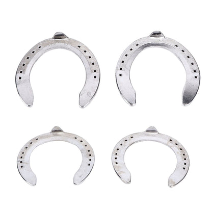 4pcs Horseshoes Aluminum Alloy Light Weight Reliable Practical Horse Riding Accessory for Racecourse Farm No. V1294-YM0523-3111220079611