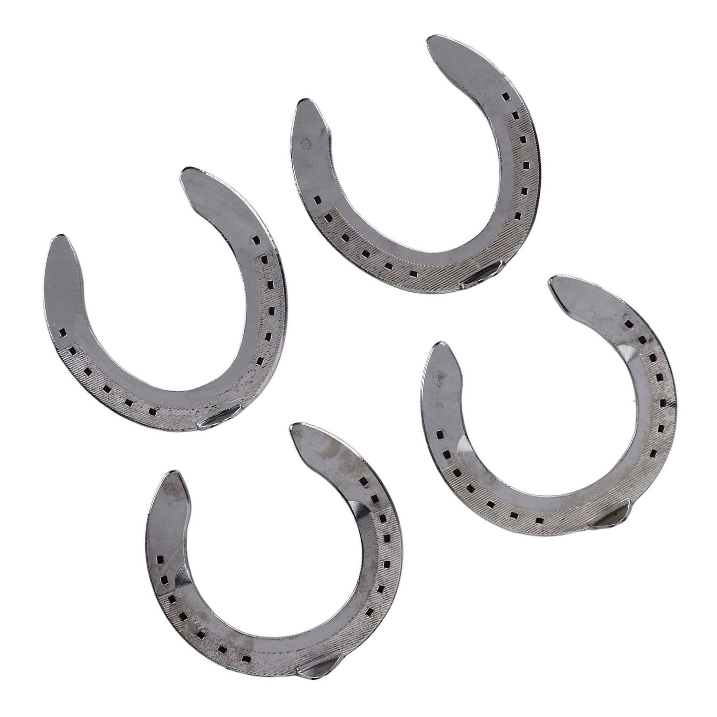 4pcs Horseshoes Aluminum Alloy Light Weight Reliable Practical Horse Riding Accessory for Racecourse Farm No. V1294-YM0523-3111220079611