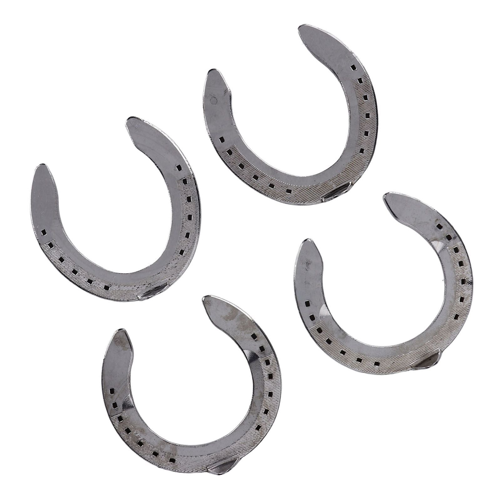 4pcs Horseshoes Aluminum Alloy Light Weight Reliable Practical Horse Riding Accessory for Racecourse Farm No. V1294-YM0523-3111220079611