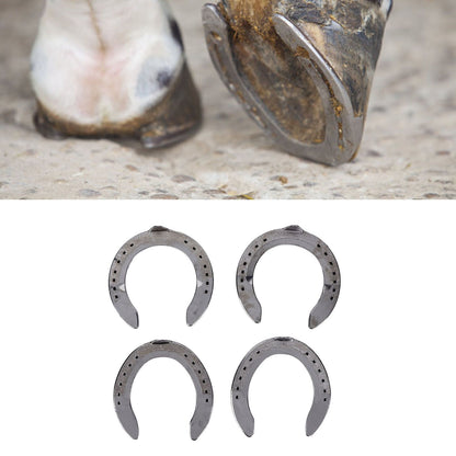 4pcs Horseshoes Aluminum Alloy Light Weight Reliable Practical Horse Riding Accessory for Racecourse Farm No. V1294-YM0523-3111220079611