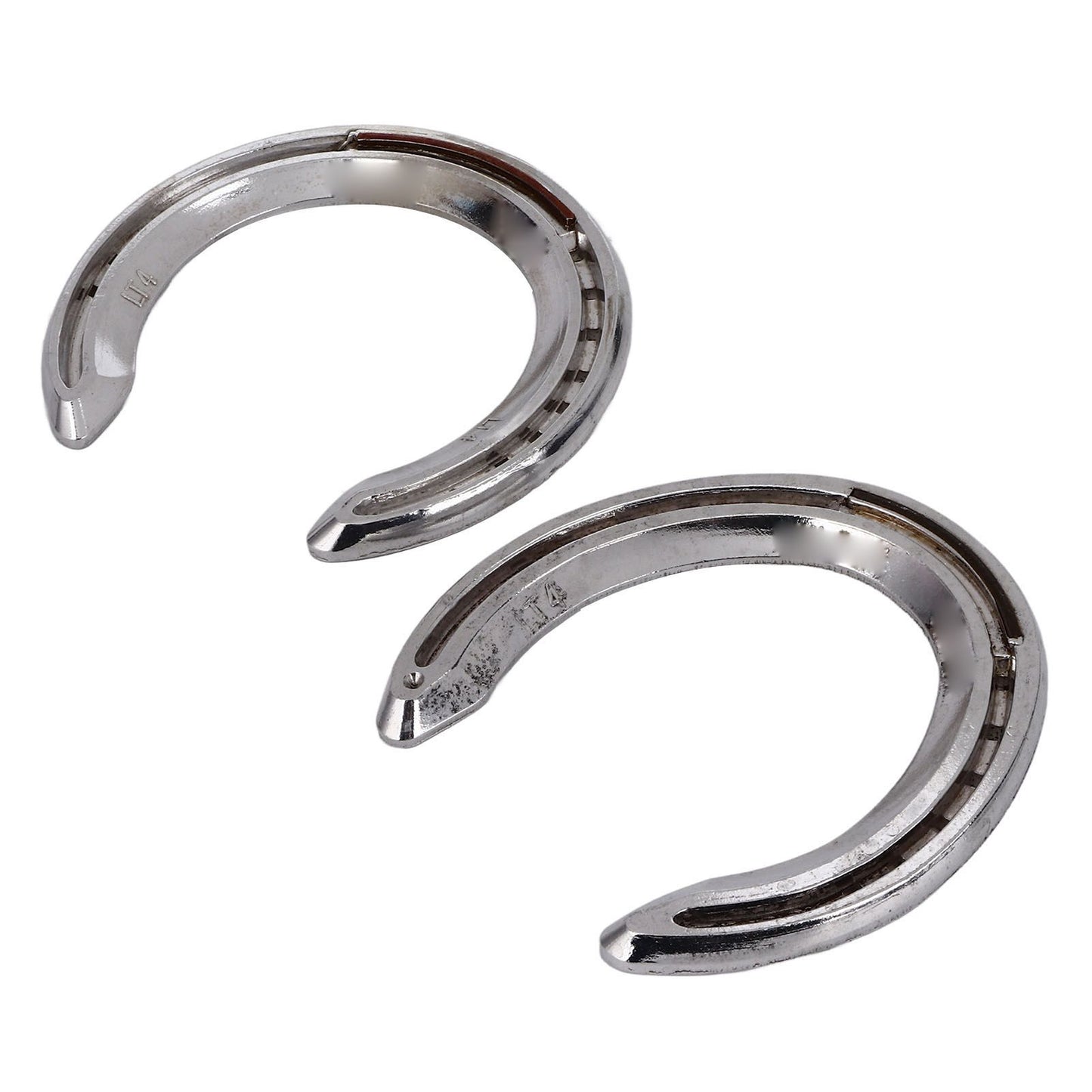 4pcs Horseshoes Aluminum Alloy Light Weight Reliable Practical Horse Riding Accessory for Racecourse Farm No. V1294-YM0523-3111220079611