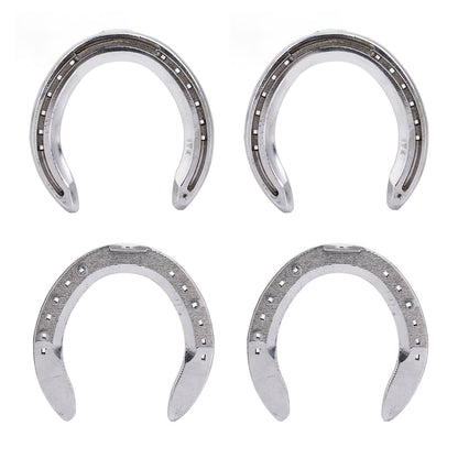 4pcs Horseshoes Aluminum Alloy Light Weight Reliable Practical Horse Riding Accessory for Racecourse Farm No. V1294-YM0523-3111220079612