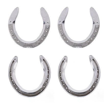 4pcs Horseshoes Aluminum Alloy Light Weight Reliable Practical Horse Riding Accessory for Racecourse Farm No. V1294-YM0523-3111220079612