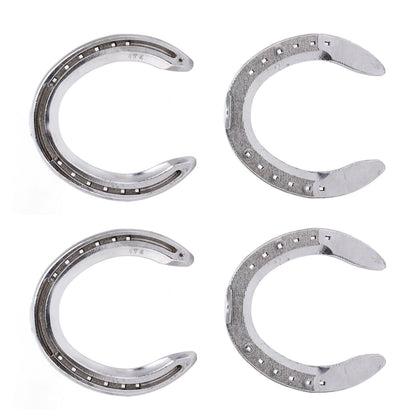 4pcs Horseshoes Aluminum Alloy Light Weight Reliable Practical Horse Riding Accessory for Racecourse Farm No. V1294-YM0523-3111220079612