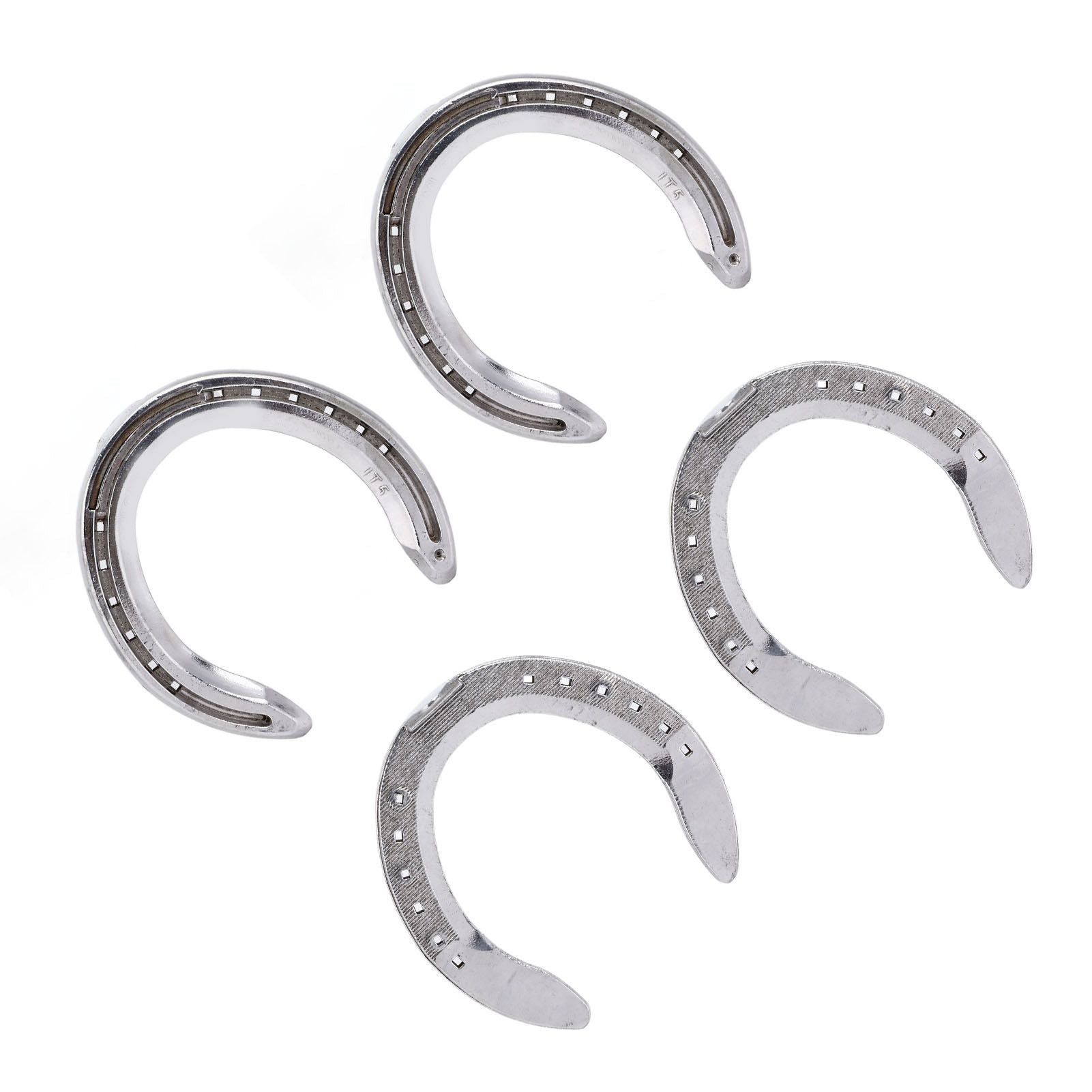 4pcs Horseshoes Aluminum Alloy Light Weight Reliable Practical Horse Riding Accessory for Racecourse Farm No. V1294-YM0523-3111220079612