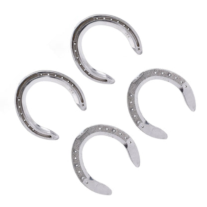 4pcs Horseshoes Aluminum Alloy Light Weight Reliable Practical Horse Riding Accessory for Racecourse Farm No. V1294-YM0523-3111220079612