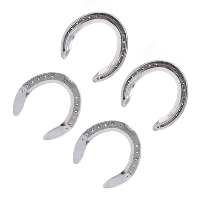 4pcs Horseshoes Aluminum Alloy Light Weight Reliable Practical Horse Riding Accessory for Racecourse Farm No. V1294-YM0523-3111220079612