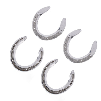 4pcs Horseshoes Aluminum Alloy Light Weight Reliable Practical Horse Riding Accessory for Racecourse Farm No. V1294-YM0523-3111220079612