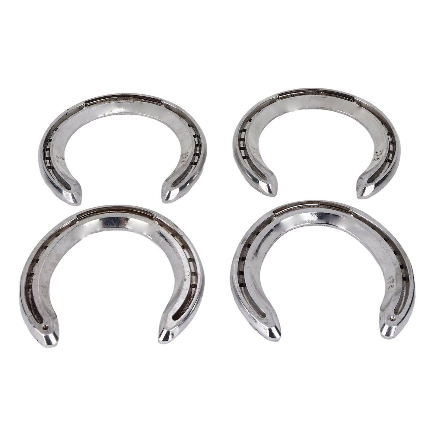 4pcs Horseshoes Aluminum Alloy Light Weight Reliable Practical Horse Riding Accessory for Racecourse Farm No. V1294-YM0523-3111220079612