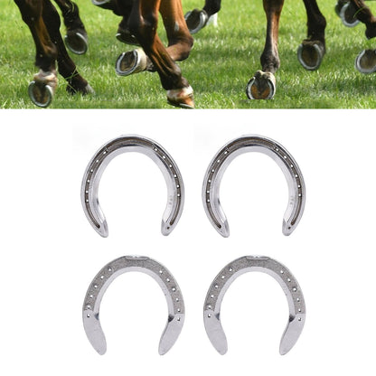 4pcs Horseshoes Aluminum Alloy Light Weight Reliable Practical Horse Riding Accessory for Racecourse Farm No. V1294-YM0523-3111220079612