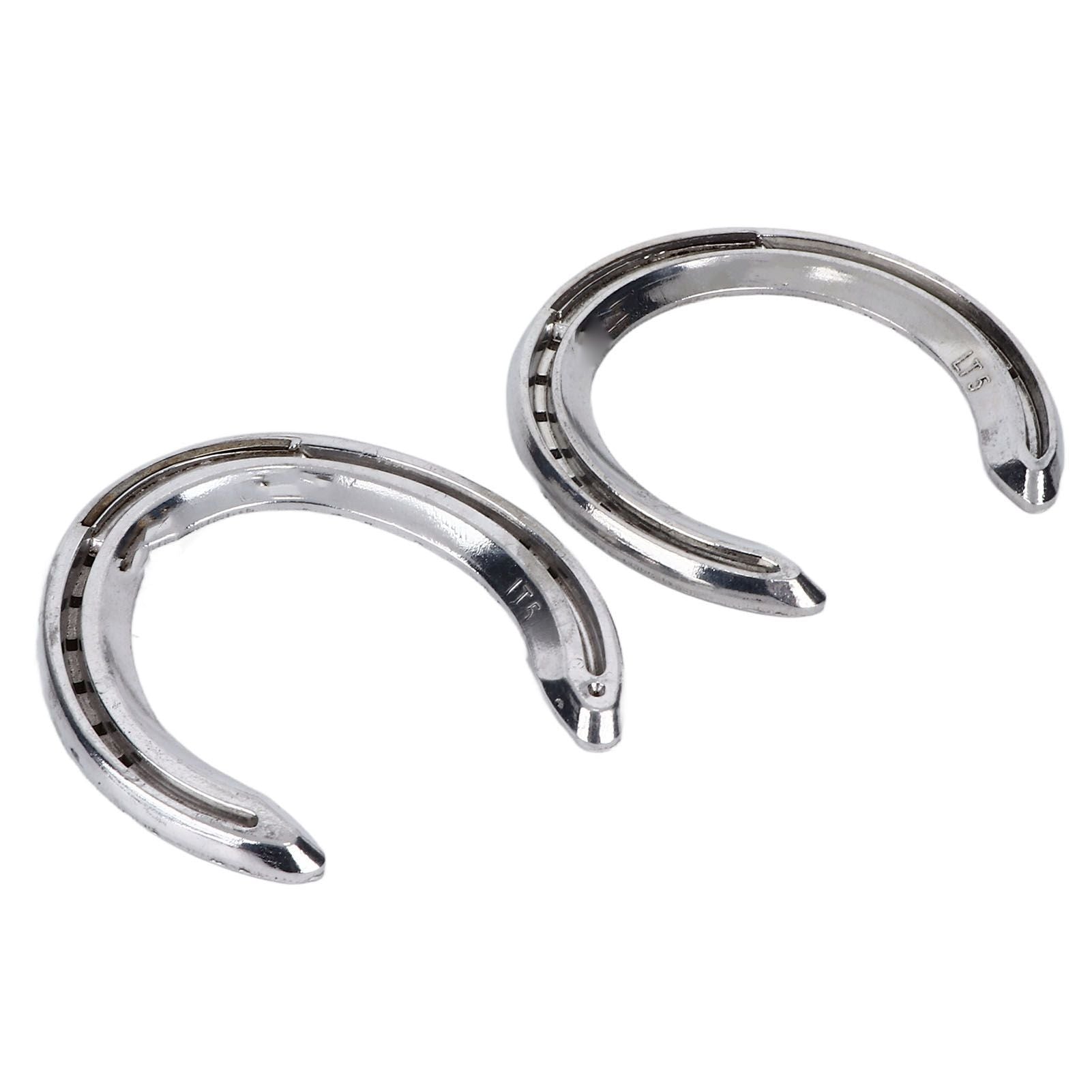4pcs Horseshoes Aluminum Alloy Light Weight Reliable Practical Horse Riding Accessory for Racecourse Farm No. V1294-YM0523-3111220079612