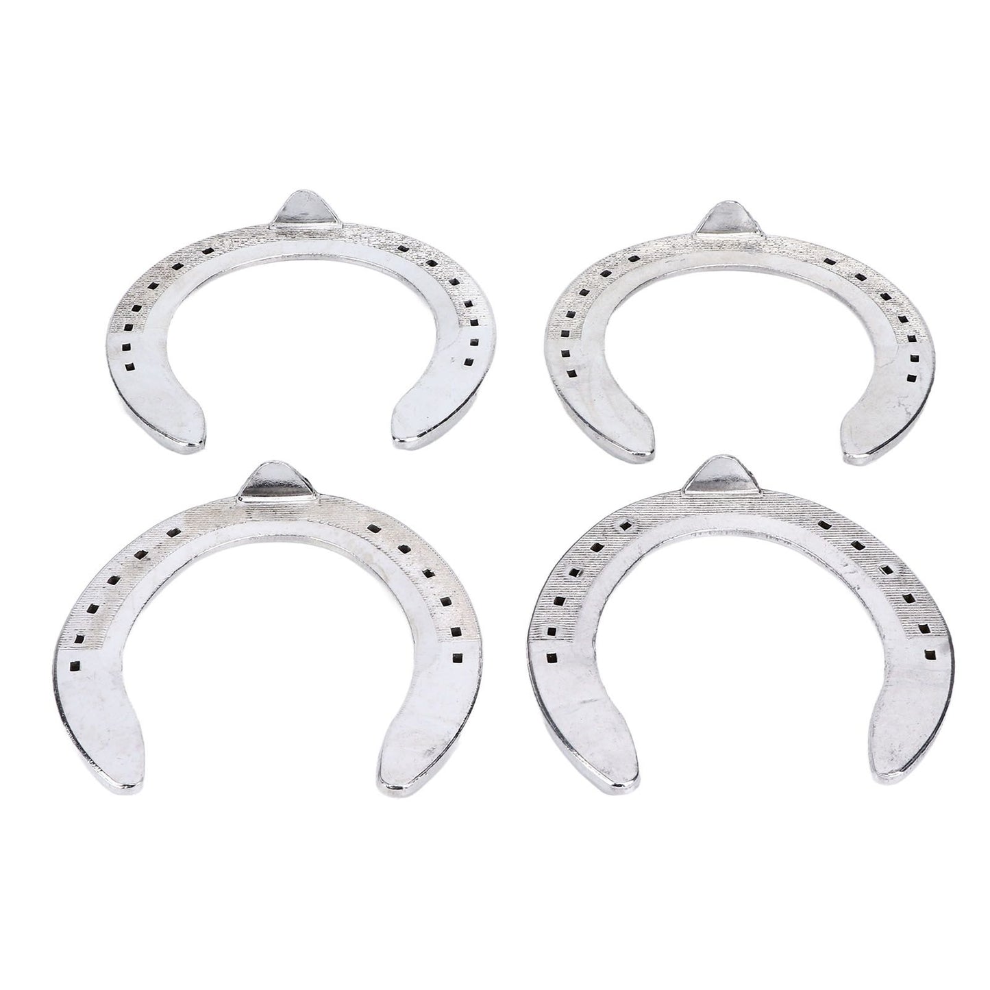 4pcs Horseshoes Aluminum Alloy Light Weight Reliable Practical Horse Riding Accessory for Racecourse Farm No. V1294-YM0523-3111220079612