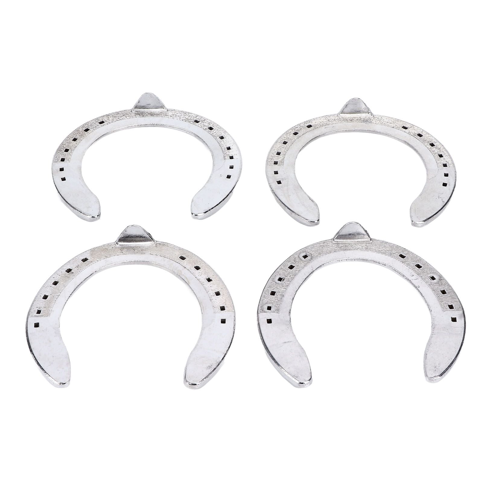 4pcs Horseshoes Aluminum Alloy Light Weight Reliable Practical Horse Riding Accessory for Racecourse Farm No. V1294-YM0523-3111220079612