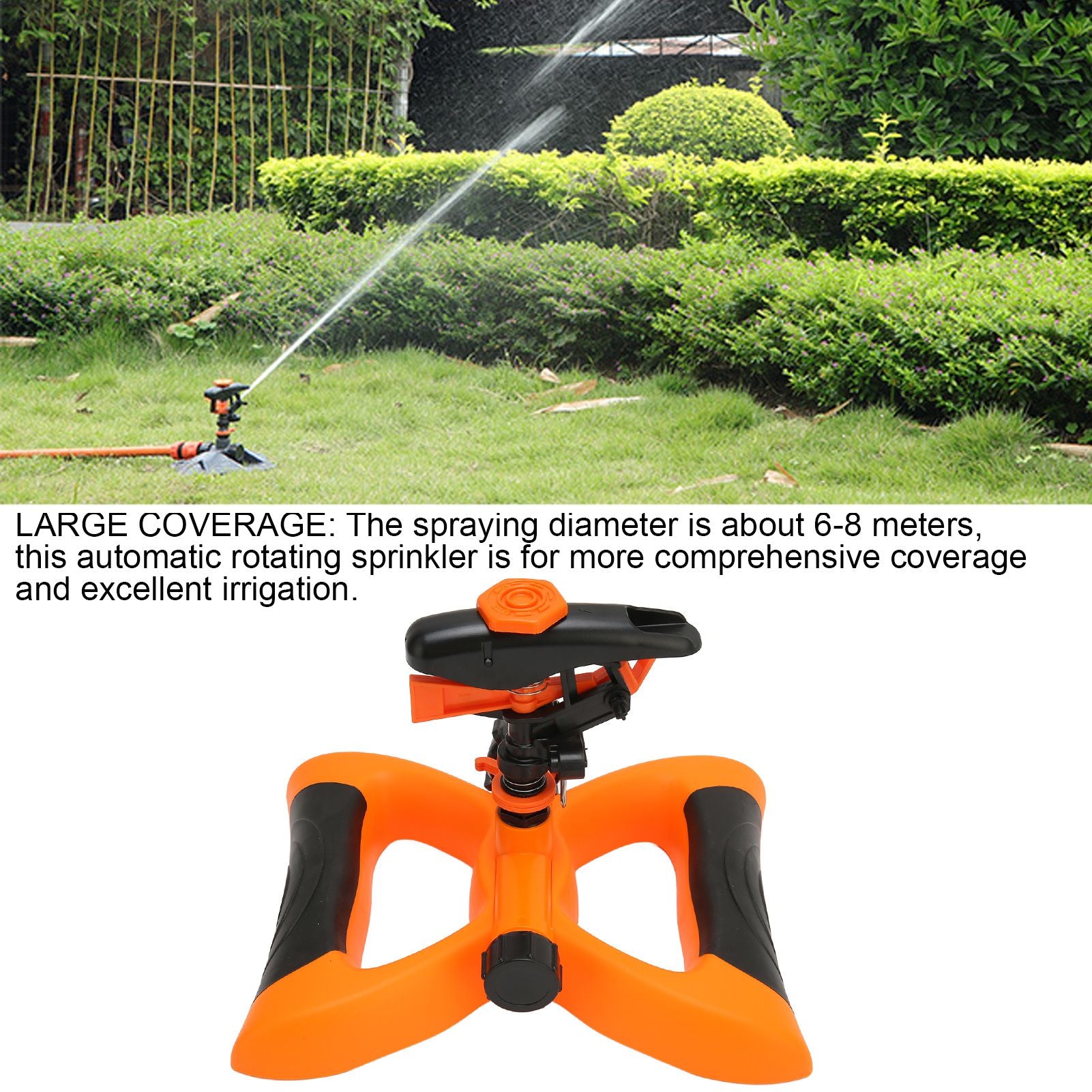 G3/4 Garden Plant Sprinkler Automatic Rotating Water Sprinkler Lawn Forest Irrigation System V1294-YM0523-3111220079911