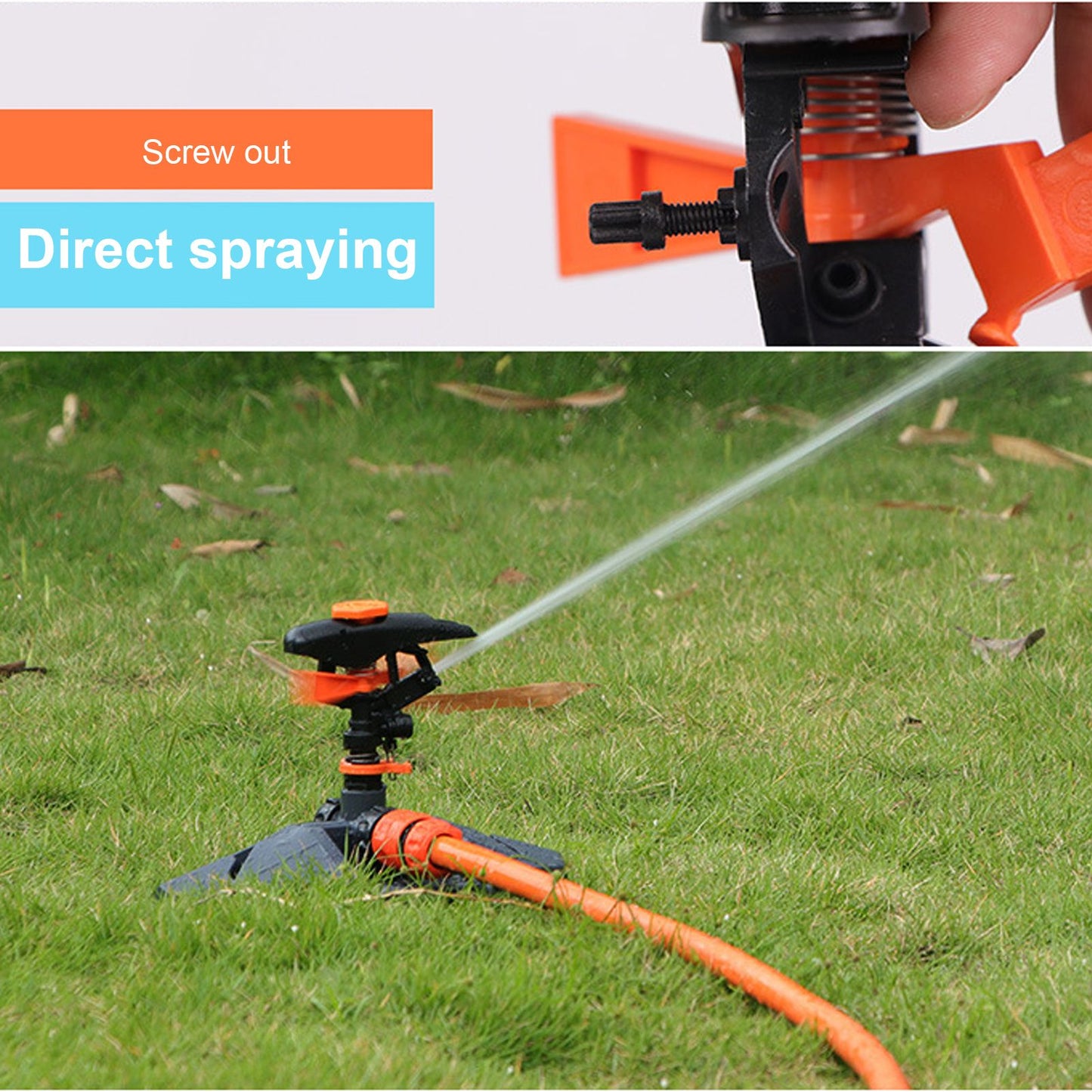 G3/4 Garden Plant Sprinkler Automatic Rotating Water Sprinkler Lawn Forest Irrigation System V1294-YM0523-3111220079911