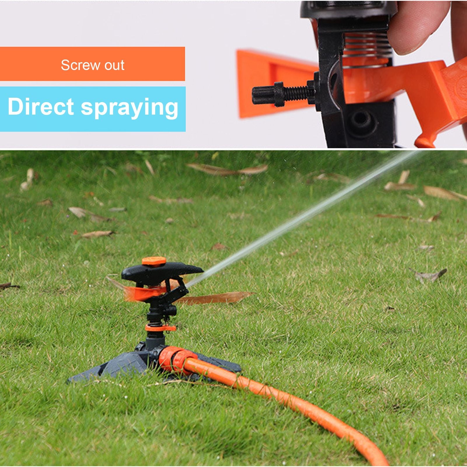 G3/4 Garden Plant Sprinkler Automatic Rotating Water Sprinkler Lawn Forest Irrigation System V1294-YM0523-3111220079911
