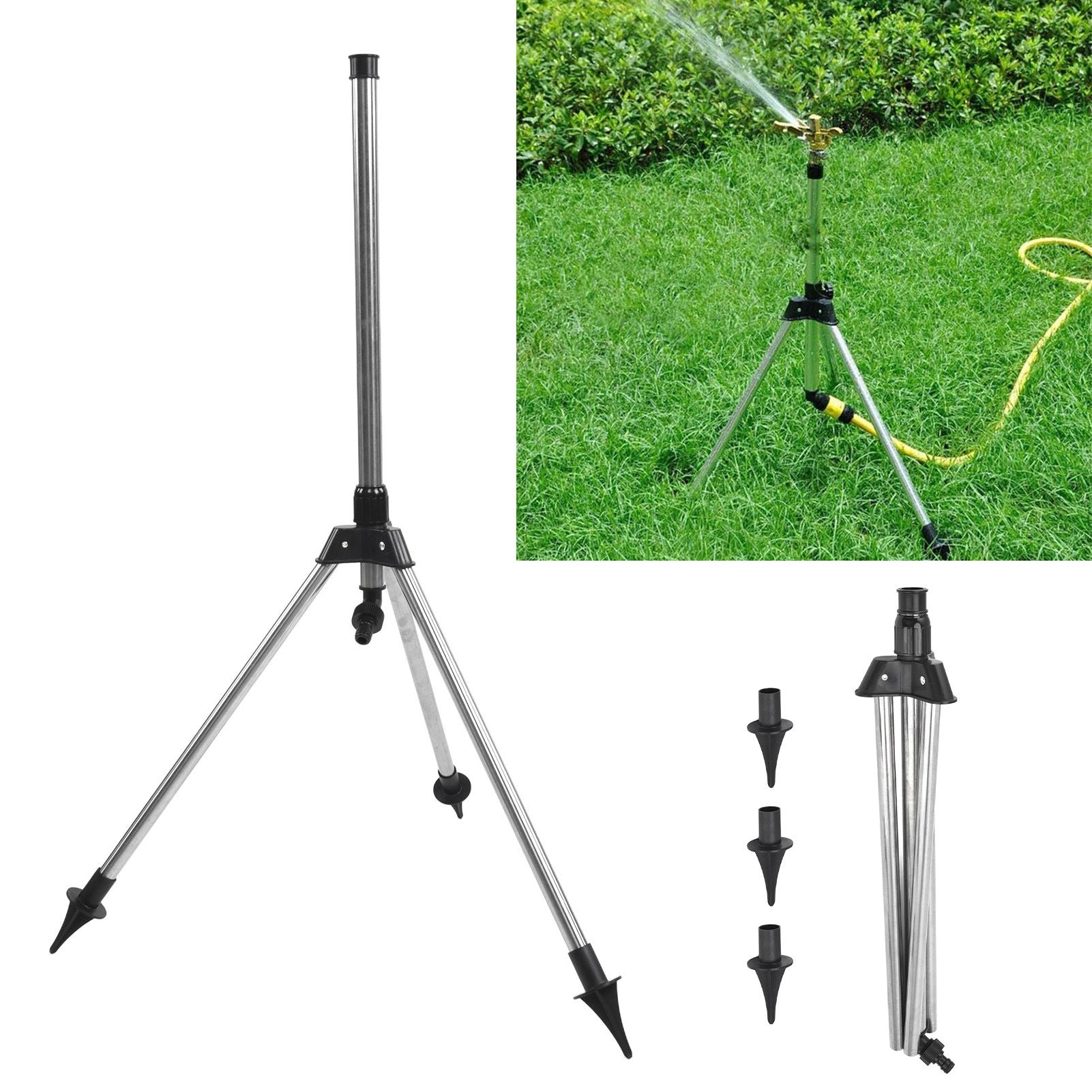 Sprinkler Tripod G1/2 Female Thread Plant Watering Tripod for Garden Yard Patio Lawn V1294-YM0523-3111220080811