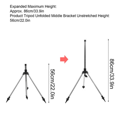 Sprinkler Tripod G1/2 Female Thread Plant Watering Tripod for Garden Yard Patio Lawn V1294-YM0523-3111220080811