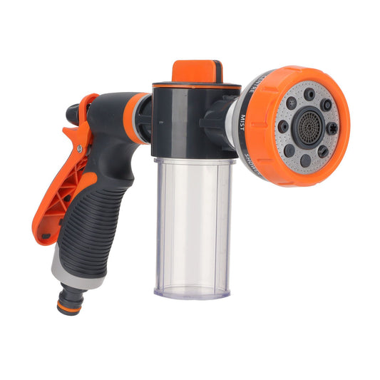 Garden Hose Nozzle 8 Spray Pattern Hose Hand Sprayer for Flowers Watering Car Wash Pet Shower V1294-YM0523-3111220081011