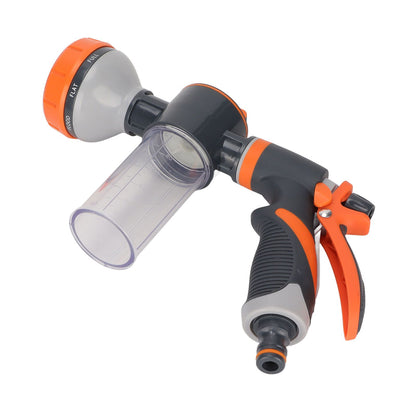 Garden Hose Nozzle 8 Spray Pattern Hose Hand Sprayer for Flowers Watering Car Wash Pet Shower V1294-YM0523-3111220081011