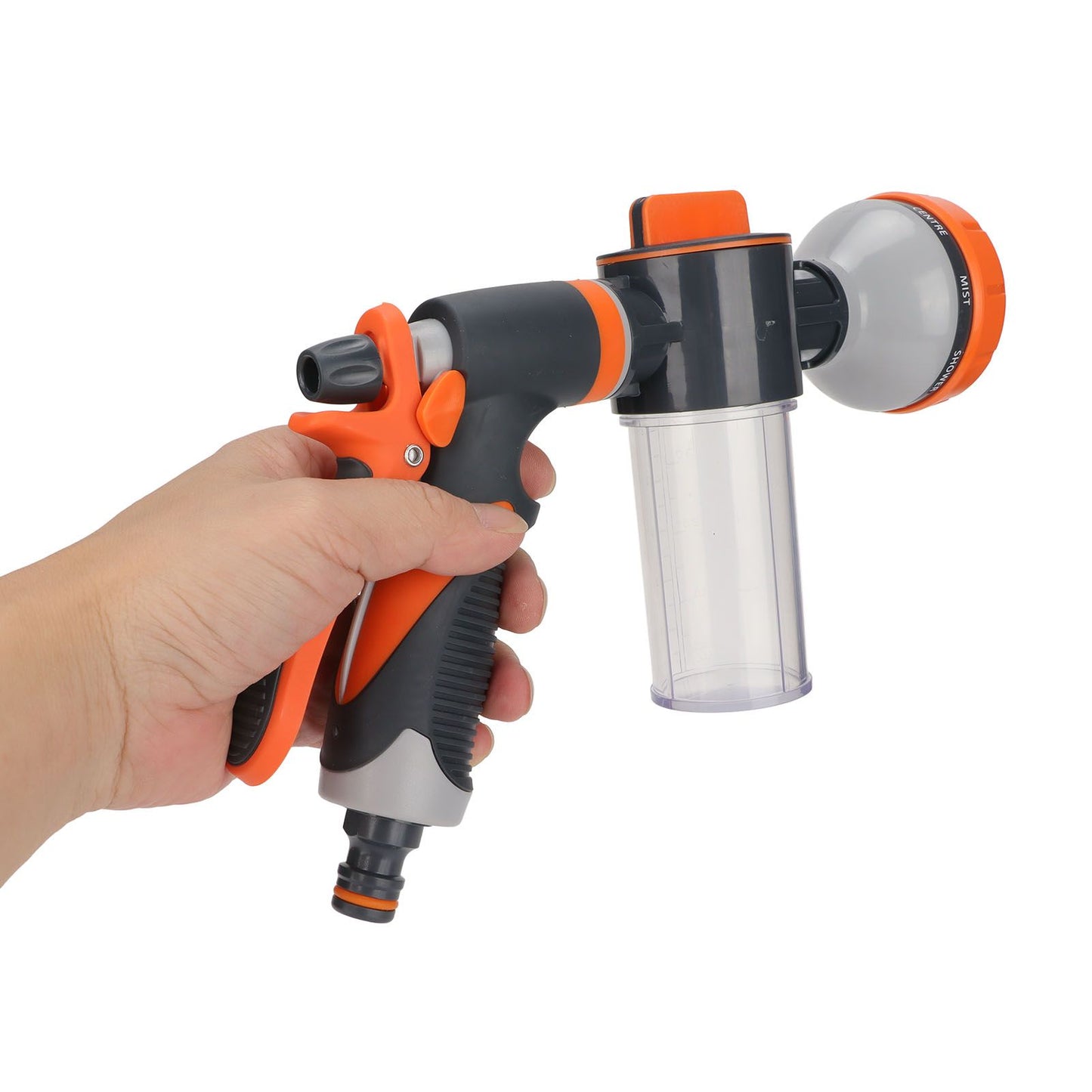Garden Hose Nozzle 8 Spray Pattern Hose Hand Sprayer for Flowers Watering Car Wash Pet Shower V1294-YM0523-3111220081011