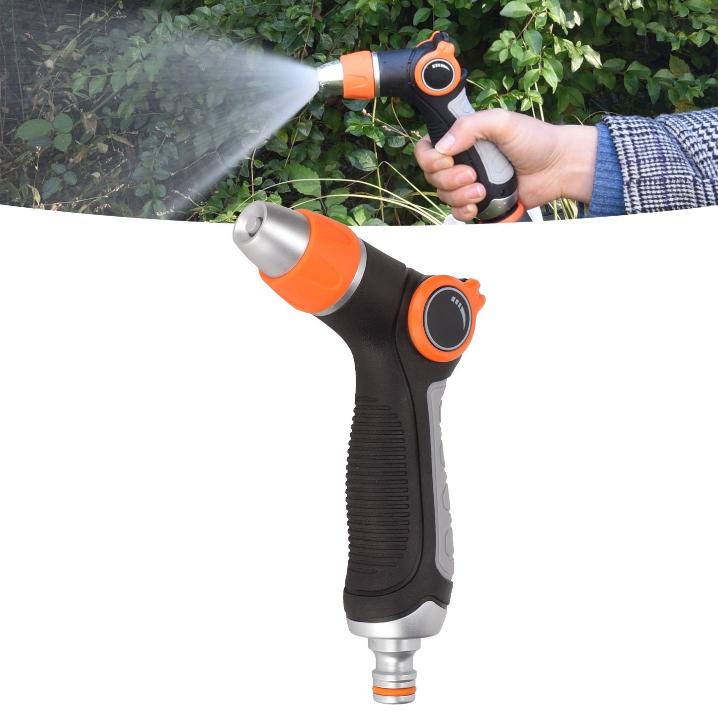 Garden Hose Nozzle Hose Rotating Adjustment Hose Thumb Sprayer for Watering Car Wash Yard Cleaning V1294-YM0523-3111220081111