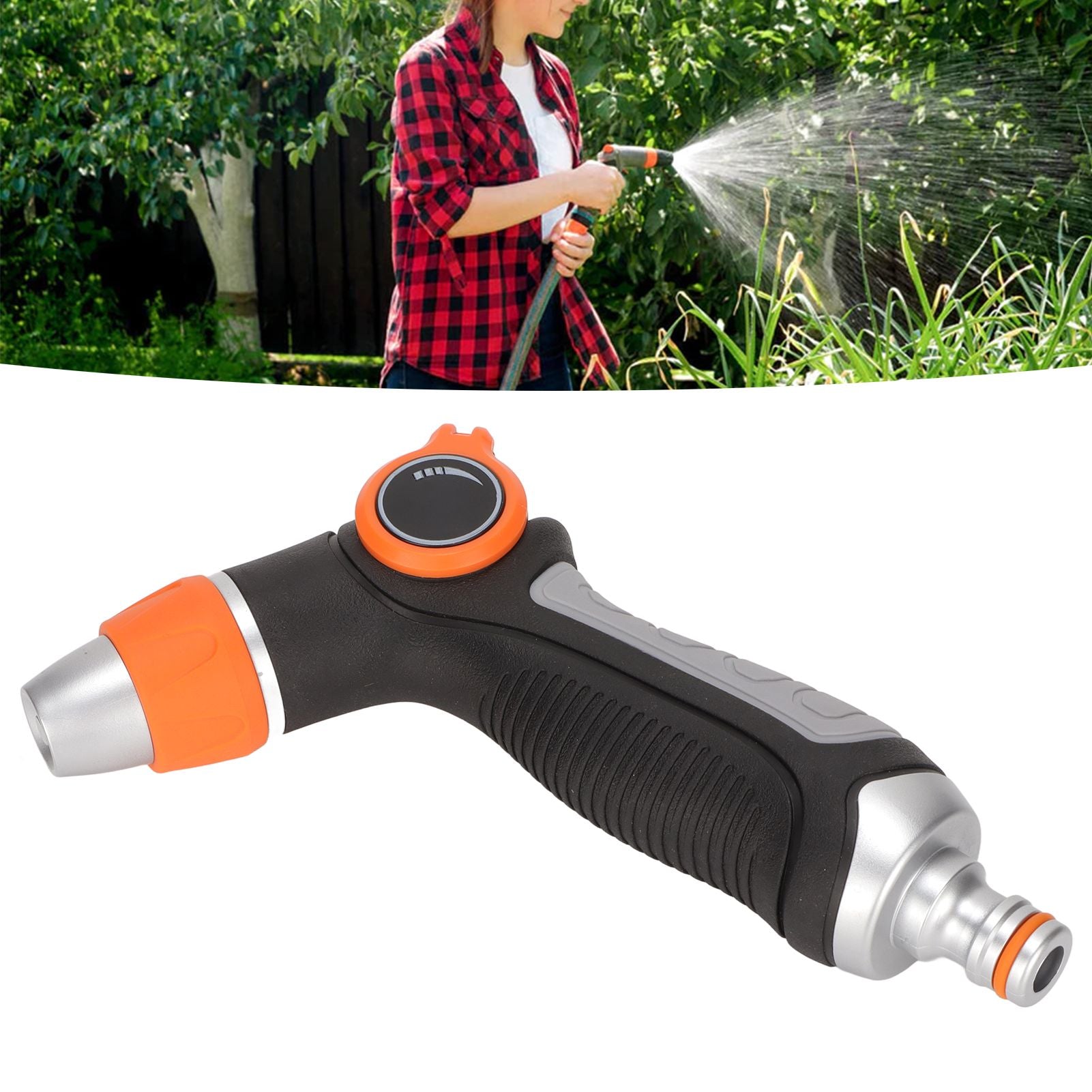 Garden Hose Nozzle Hose Rotating Adjustment Hose Thumb Sprayer for Watering Car Wash Yard Cleaning V1294-YM0523-3111220081111