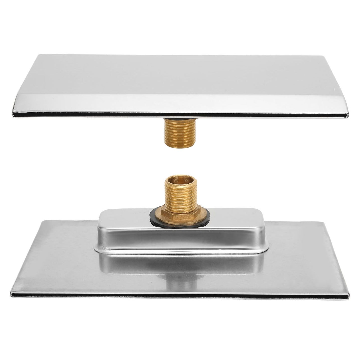Waterfall Tub Spout G1/2 External Thread SPA Bathroom Pool Swimming Pool Silver Wall Mounted Waterfall Outlet V1294-YM0523-3111220081611
