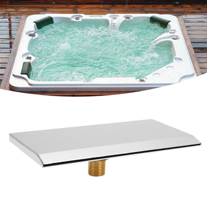Waterfall Tub Spout G1/2 External Thread SPA Bathroom Pool Swimming Pool Silver Wall Mounted Waterfall Outlet V1294-YM0523-3111220081611